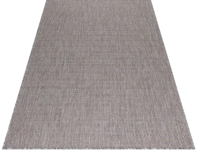 Produktbild von Outdoor Teppich Wetterfest 120x170 Rechteck Beige für Camping Garten oder innen Vintage Design aus Polypropylen