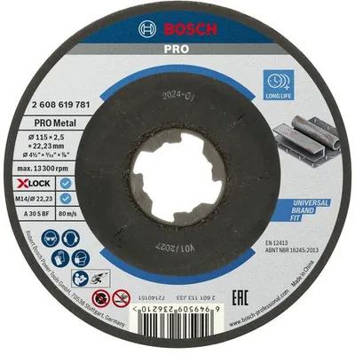 Produktbild von PRO Metal X-Lock Trennscheibe, 115 x 2.5 x 22.23 mm, gekröpft