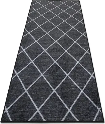 Produktbild von Teppich-Läufer auf Maß Cosenza Schwarz Breite: 80 cm, Länge: 100 cm