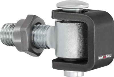 Produktbild von KOTARBAU® Torangel mit UBügel zum Anschweißen M12 Einstellbar 3355mm Torband mit Anschweißbügel Scharniere für Gartentor Torbänder aus Stahl