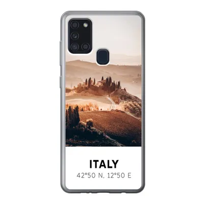 Produktbild von MuchoWow® Handyhülle Schutzhülle Hülle für Samsung Galaxy A21s Toskana - Italien - Sommer Silikon Softcase Handy Hülle - Hartschale