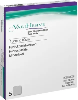Image de Varihesive extra mince 10x10 cm Hkv hydroactif 5 pces