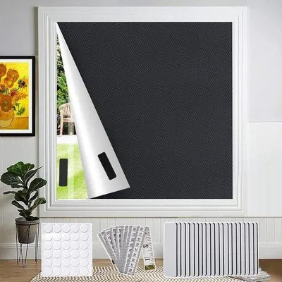 Productafbeelding van Famanu Verduisteringsdoek 300x145 cm - Draagbare verduisteringsjaloezie - Tijdelijke verduisteringsgordijn