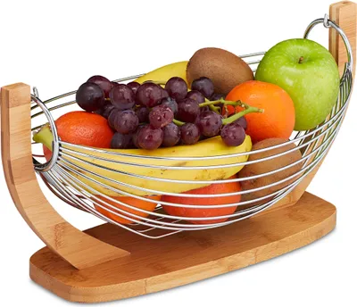 Produktbild von relaxdays 10028850_0 relaxdays Obstkorb braun