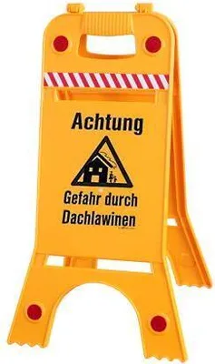 Produktbild von Warnaufsteller - Gefahr durch Dachlawinen - 308540/1 - Dachaufsteller Aufsteller