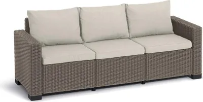 Obrázek produktu pro Třímístná zahradní pohovka KETER California 3-Seater Sofa- 199 x 68 x 72 cm - cappuccino
