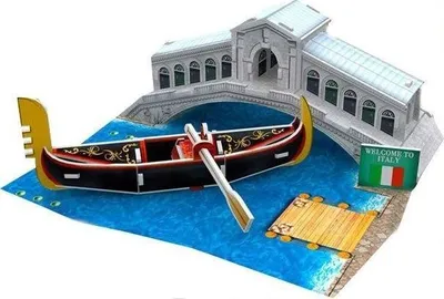 Immagine prodotto di CUBICFUN Puzzle 3D Ponte di Rialto 29 pezzi