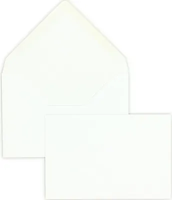 Produktbild von Briefumschläge 86x128mm 120g/qm gummiert VE=100 Stück weiß
