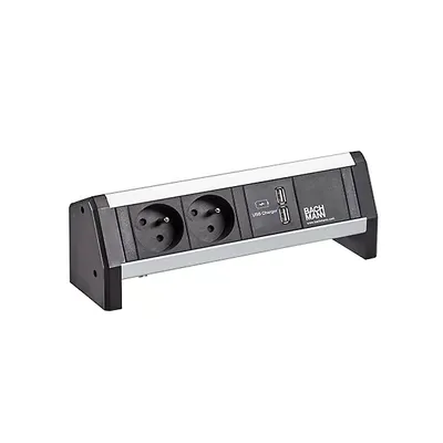 Productafbeelding van BACHMANN BUREAU 2x USB-poort, 1x USB-oplaadpoort, GST18, zwart