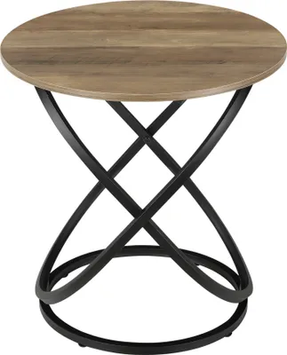 Produktbild von Beistelltisch Wohnzimmertisch Sofatisch Couchtisch Rund Holzoptik [en.casa]