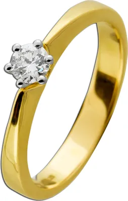Produktbild von Brillant Solitärring Gelbgold 585 14 K 0.25ct TW VSI   20