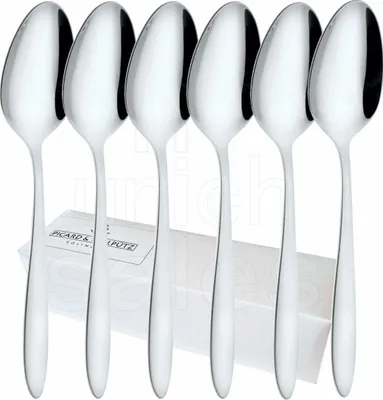 Produktbild von Picard & Wielpütz - 12 Menülöffel - Serie Bozen - Edelstahl - poliert - spülmaschinenfest, Size:6 Stück