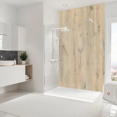 Produktbild von SCHULTE Duschrückwand DecoDesign Holzoptik Eiche Landhaus 255 x 150 cm D1901525 533