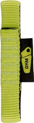 Jim Ohm Sling Express-Schlinge von Edelrid; grün; für Klettern; mit markantem Logo.