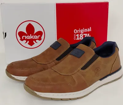 Obrázok produktu pre Rieker pánske tenisky slip-on brown leisure, veľkosť topánok:40 EU