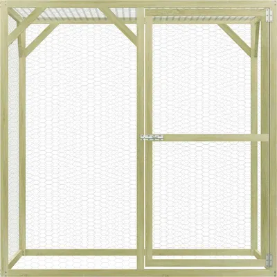 Produktbild von vidaXL Hühnerkäfig 1,5x1,5x1,5 m Imprägniertes Kiefernholz