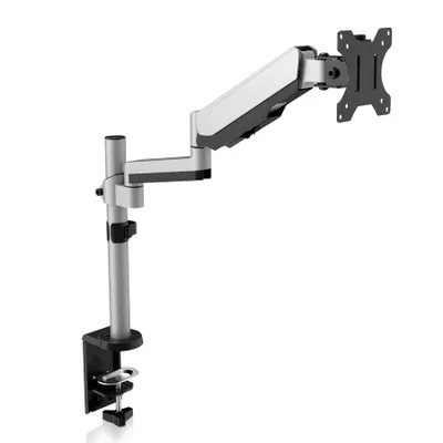 Produktbild von V7 Monitorhalterung mit Touch-Anpassung, Klemme, 8 kg, 43,2 cm (17"), 81,3 cm (32"), 100 x 100 mm, Silber