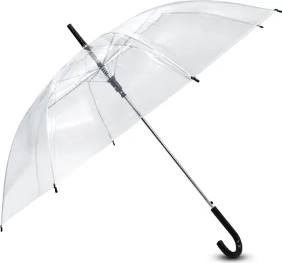 Produktbild von 3.08 Durchsichtiger Regenschirm transparent - ca. Ø 100 cm - eleganter Regenschirm mit schwarzem Griff