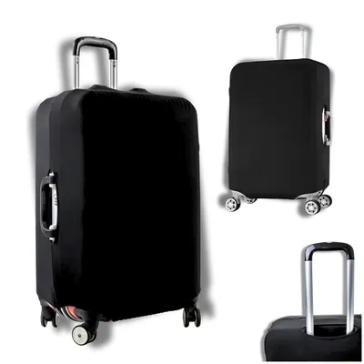 Obrázok produktu pre Obal na kufor Cestovný ochranný poťah Čierny – Elastický vodoodolný kryt na batožinu, veľkosť M (62 cm)