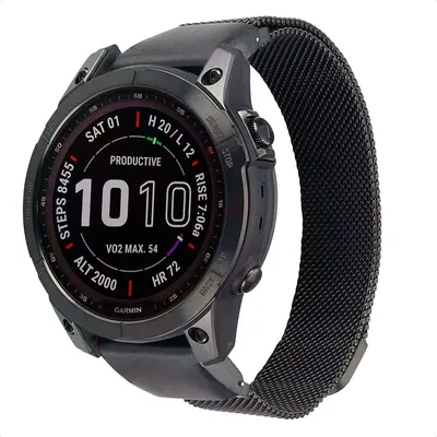 Image de imoshion QuickFit® Milanese strap - Garmin 20 mm connector - Size L/XL - Black