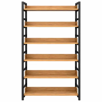 Zdjęcie produktu dla Rustykalna biblioteczka drabinkowa z 6 półkami – 174 cm
