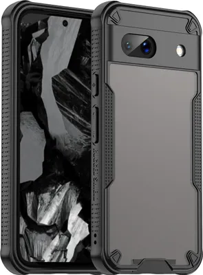 Immagine prodotto di Custodia per Google Pixel 8a - Cover posteriore Phonesta Shockproof Armor Semi-Trasparente - Nero