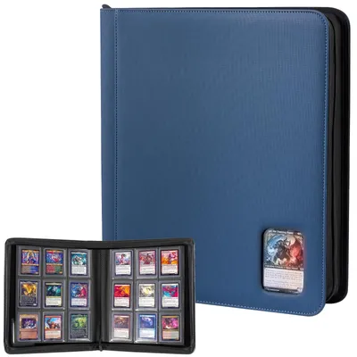 Produktbild von Toploader-Album Sammelmappe Binder - 324 Toploader - 9 Taschen - Marineblau