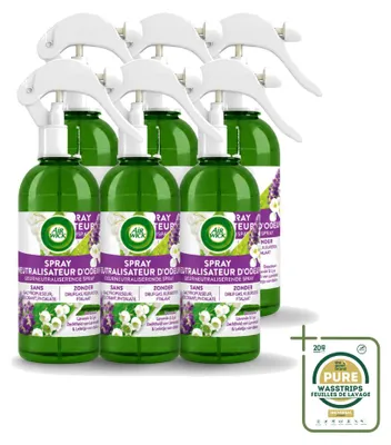 Productafbeelding van 6 x Air Wick Active Fresh luchtverfrisser spray, lavendel & lelie, 237 ml - voordeelverpakking - 6 stuks