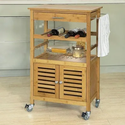 Zdjęcie produktu dla Stolik z bambusa – 56 x 92 x 36 cm