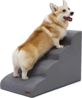 Image de Escalier pour chien, 4 marches, en mousse 33D, lavable, antidérapant