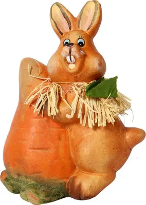 Zdjęcie produktu dla Zając Ceramiczny Figurka Wielkanocna 15 Cm