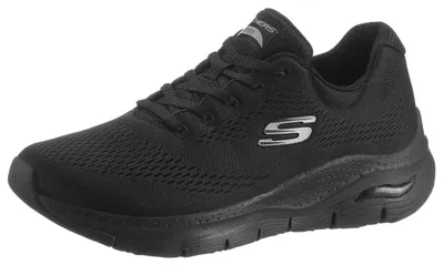 Produktbild von Skechers Damen Arch Fit Big Appeal Trainers, Black Mesh / Trim, 36.5 EU