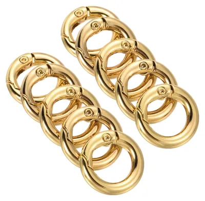 Federring 18x11x3,5 mm, 10 Stück, Gold, Zinklegierung