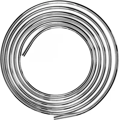 Produktbild von PUTEUS Kupferrohr verchromt Ø 8 mm / Spiralrohr / Wasseranschlussleitung