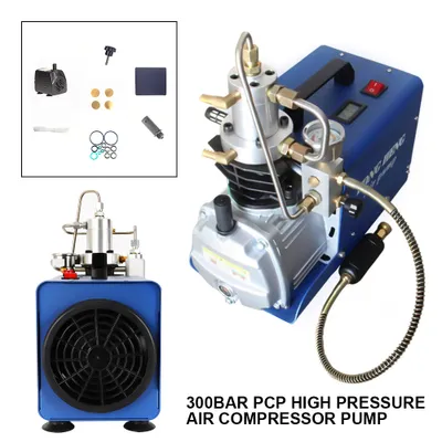 Zdjęcie produktu dla Wysokociśnieniowa pompa powietrza Elektryczna sprężarka PCP Wysokociśnieniowa pompa sprężarki powietrza 1800W 220V 300Bar 30Mpa Kompresor Pompa sprężarki powietrza