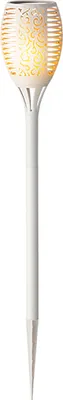 Obrázek produktu pro Solární svítilna LED plamen 61cm plastová venkovní 6h provoz bílá