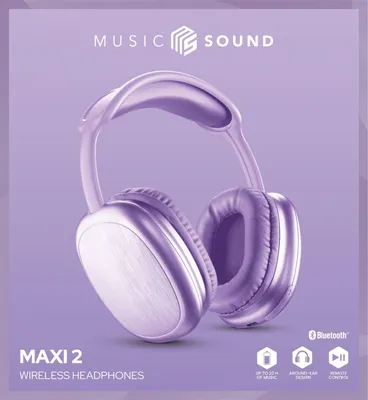 Image de Cellular Line Casque circum-mural Bluetooth Violet VOYAGER22W - 22h d'autonomie