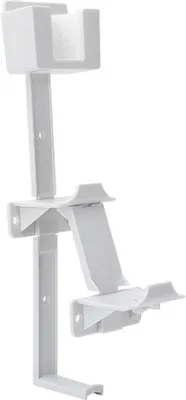 Produktbild von Weißer L-förmiger Wandhalter mit Headset-Halter