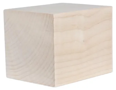 Immagine prodotto di Piedino per mobili - 8x8x10 cm - Legno di frassino - Accuratamente levigato - Pronto per essere verniciato o dipinto - Bordi leggermente arrotondati - Piedino per mobili