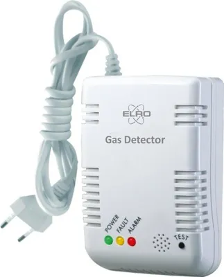 Zdjęcie produktu dla Detektor gazu ELRO FG6000P - biały, 50 mm, 85 dB, żywotność czujnika: 10 lat