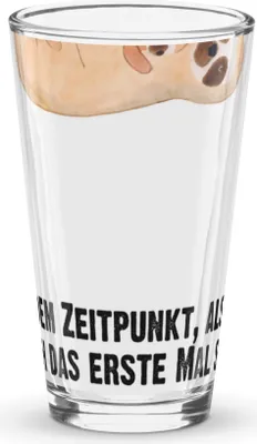 Produktbild von Mr. & Mrs. Panda Bierglas Faultier Kind - Transparent - Geschenk, Longdrinkglas, Tumbler, Wasserglas, Cocktailglas, Liebe, Glas, Mutter