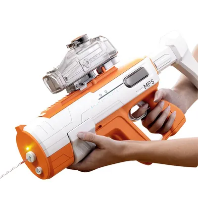Productafbeelding van Elektrische waterpistool, waterpistool voor volwassenen en kinderen, automatisch elektrisch waterpistool, 800 ml elektrische waterspuit voor zwembad, tuin