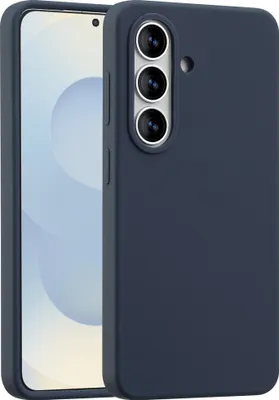 Immagine prodotto di Cover posteriore in silicone liquido Accezz con MagSafe per Samsung Galaxy S26 - Blu scuro