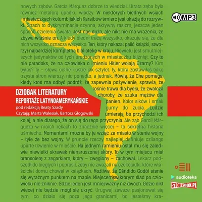 Produktbild von CD MP3 Dziobak literatury. Reportaże latynoamerykańskie