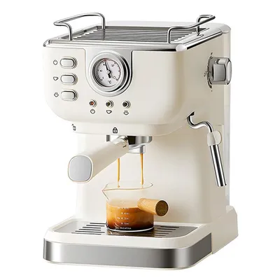 Produktbild von Espressomaschine, Espresso-Kaffeemaschine, Espresso Siebträgermaschine, 20 Bar, mit Aufschäum- und Heißwasserfunktion, für Cappuccino, Latte, Espresso