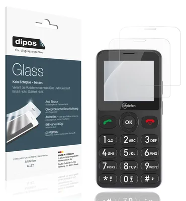 Zdjęcie produktu dla 2 folie ochronne matowe do telefonu Melefon D112 - antyuderzeniowa, folia ochronna 9H, wykonana z tworzywa sztucznego przypominającego szkło