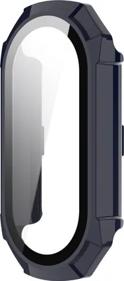 Produktbild von Bizon Case+Glas Set für Xiaomi Mi Smart Band 8, blau