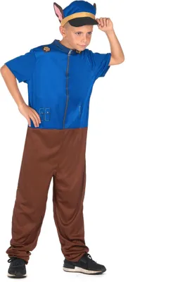 Produktbild von Blaues Polizeihundekostüm für Kinder M 7-9 Jahre (120-130 cm)