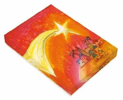 Produktbild von Weihnachts-Kartenbox mit 10 Edel-Klappkarten, 5 verschiedenen Motiven und Goldprägung