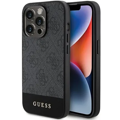 Produktbild von Etui Guess 4G Stripe Collection Na Iphone 15 Pro - Szare